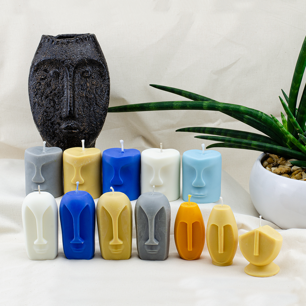 Moai lys - ekstra liten