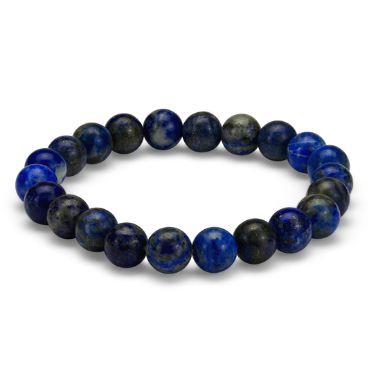 Blå sodalitt natursteinarmbånd