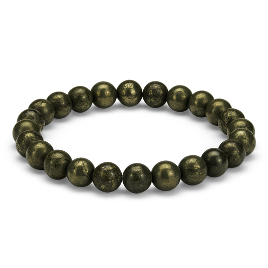 Pyritt naturstein armbånd