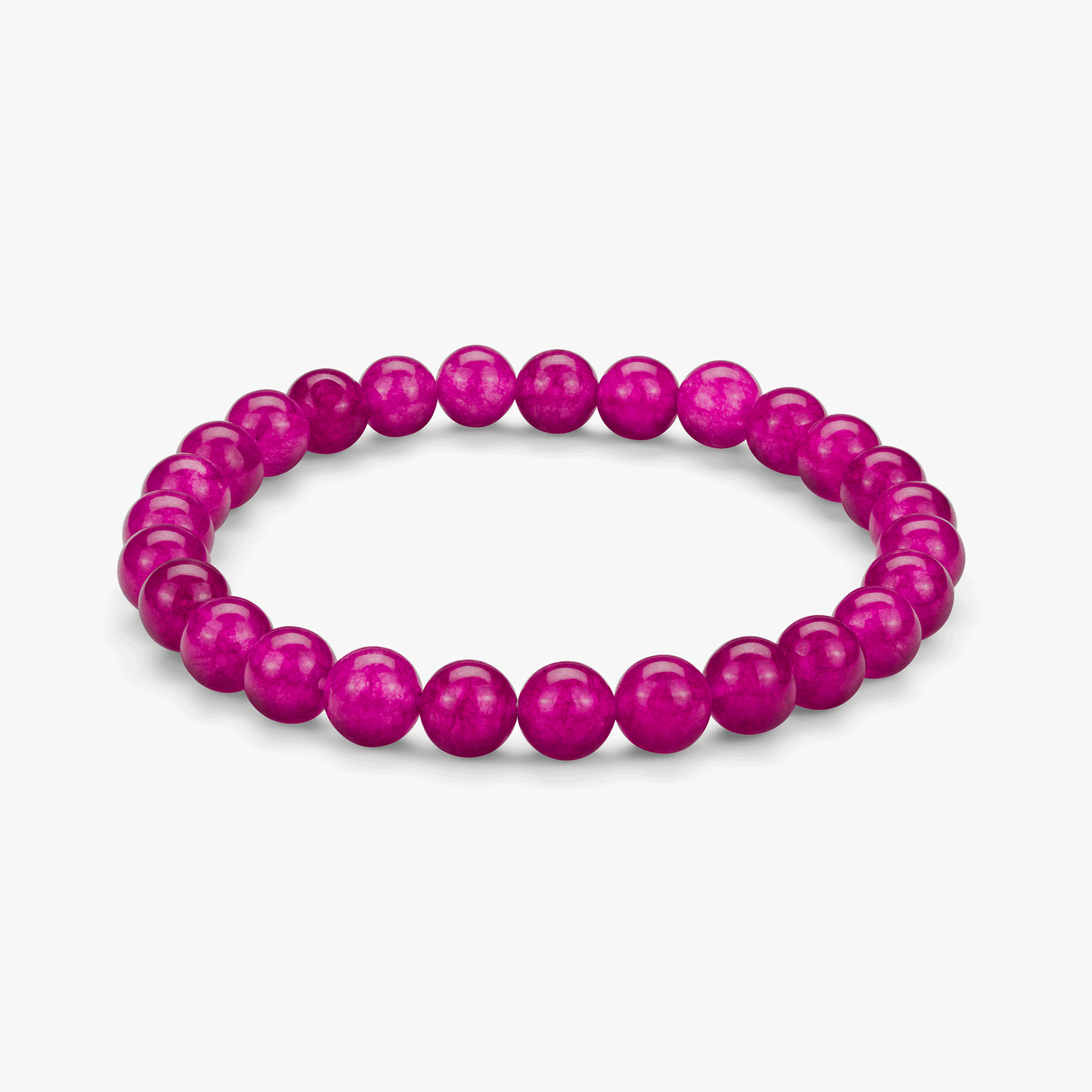 Natursteinarmbånd med rosa jadeittperler