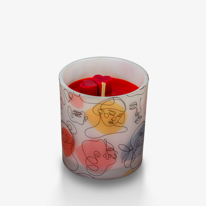 Valentins gnisten soyavoks duftlys